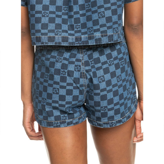 Roxy Γυναικείο σορτς New Impossible Printed Mid Denim Shorts
